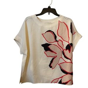 El Corte Ingles Collection Women's‎ Top Medium Short Sleeve Floral